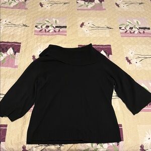 Black Cowl Neck Sweater